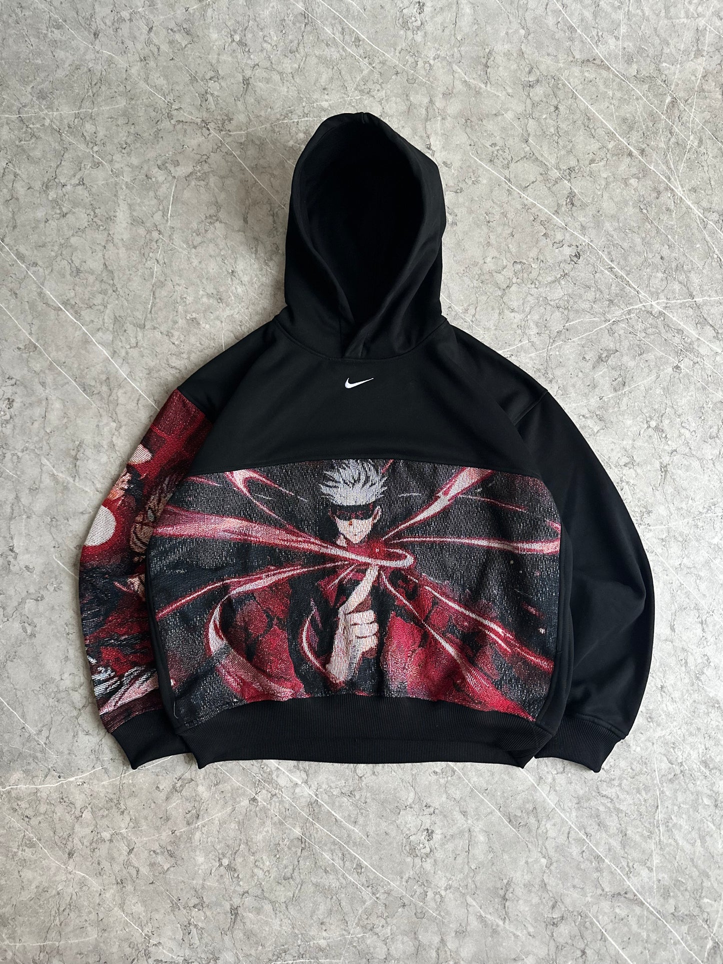 Domain Exp Satoru Reworked Hoodie Black XL