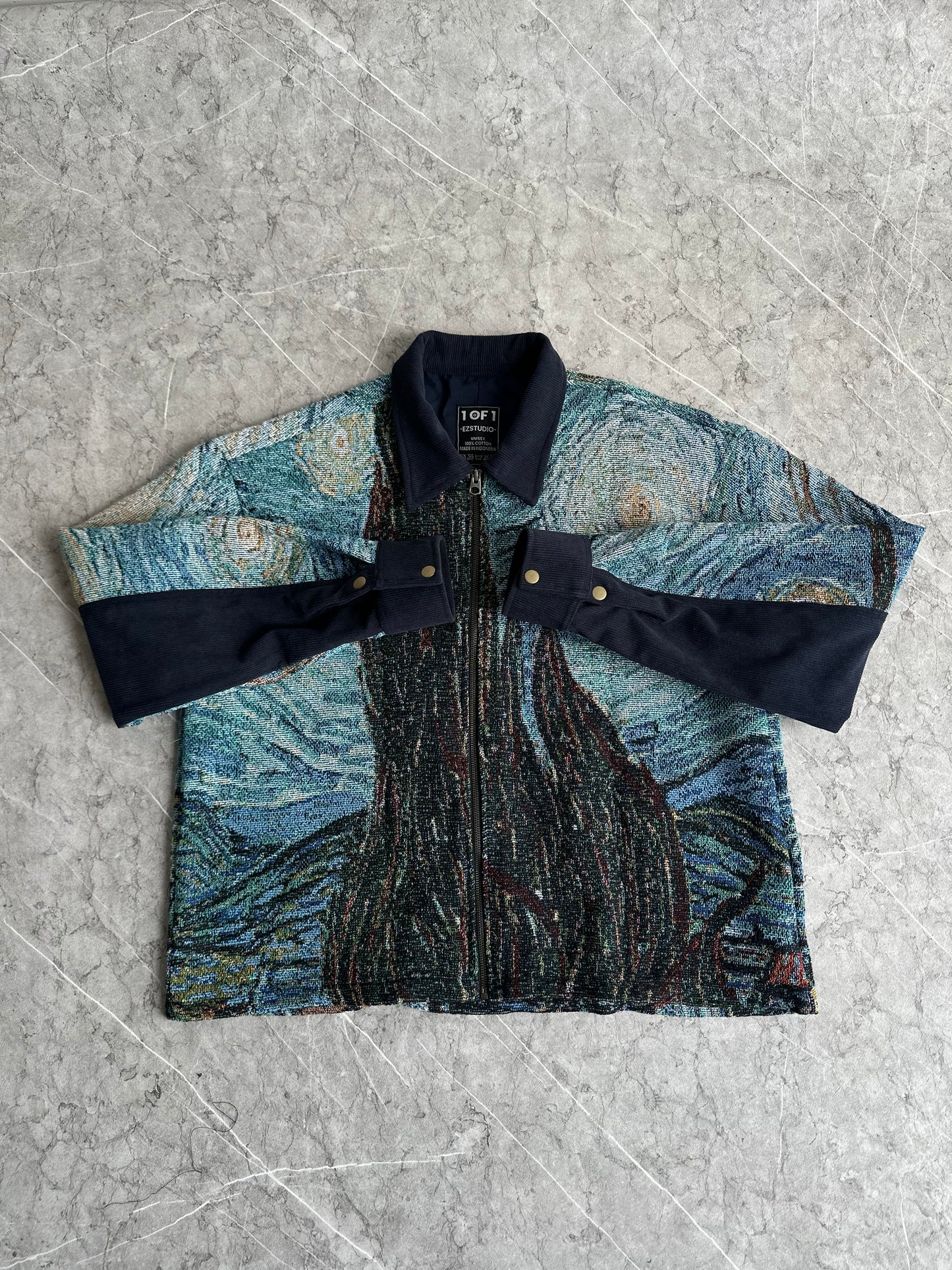 Starry Night by Van Gogh Work Jacket L