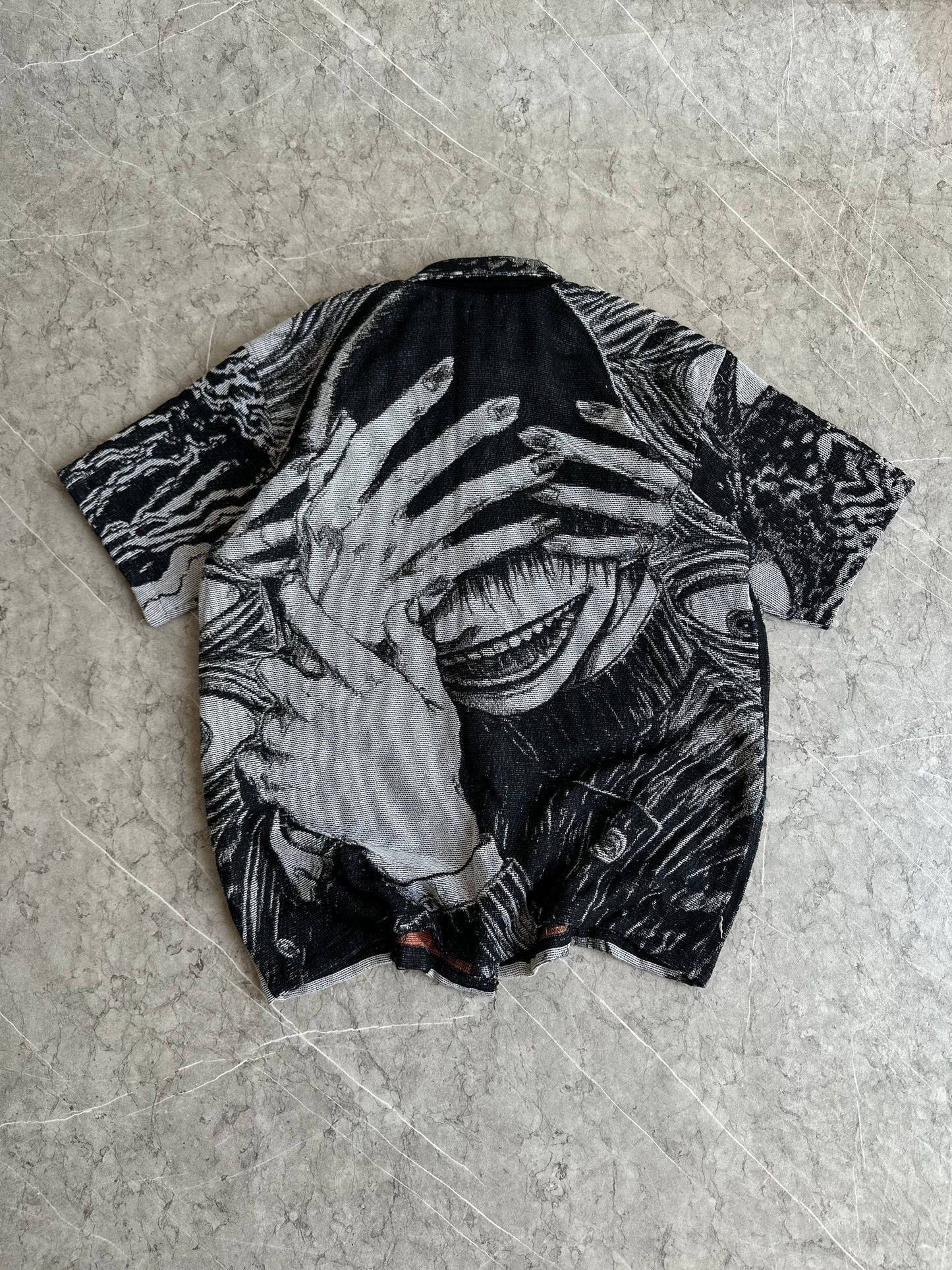 Broken Faces Button Snap Shirt