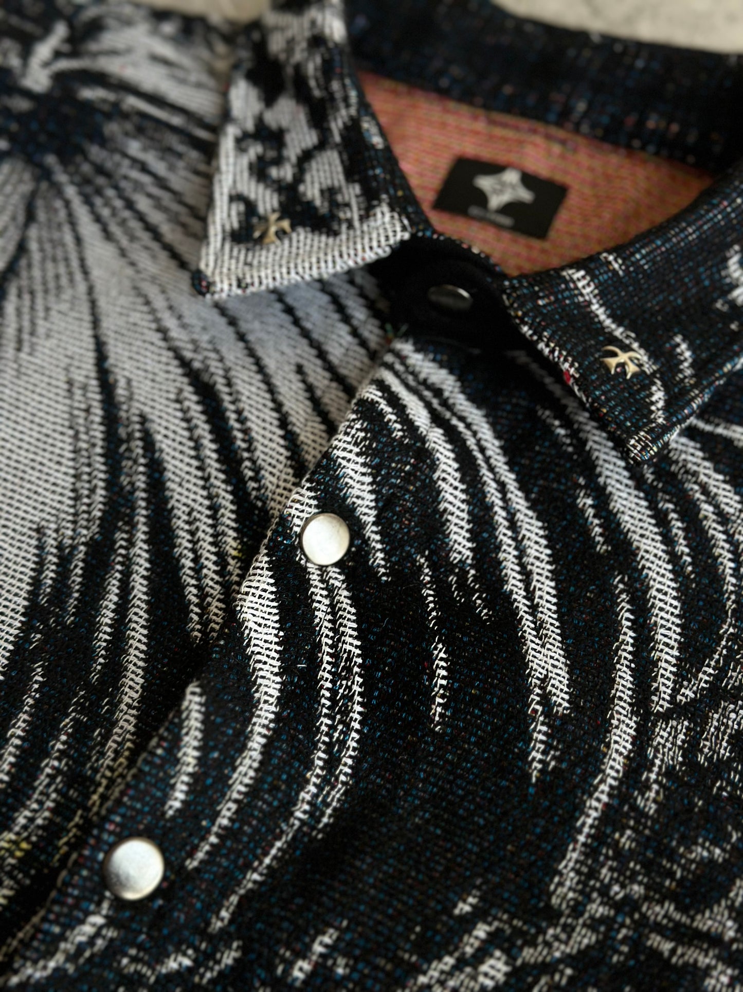 Broken Faces Button Snap Shirt
