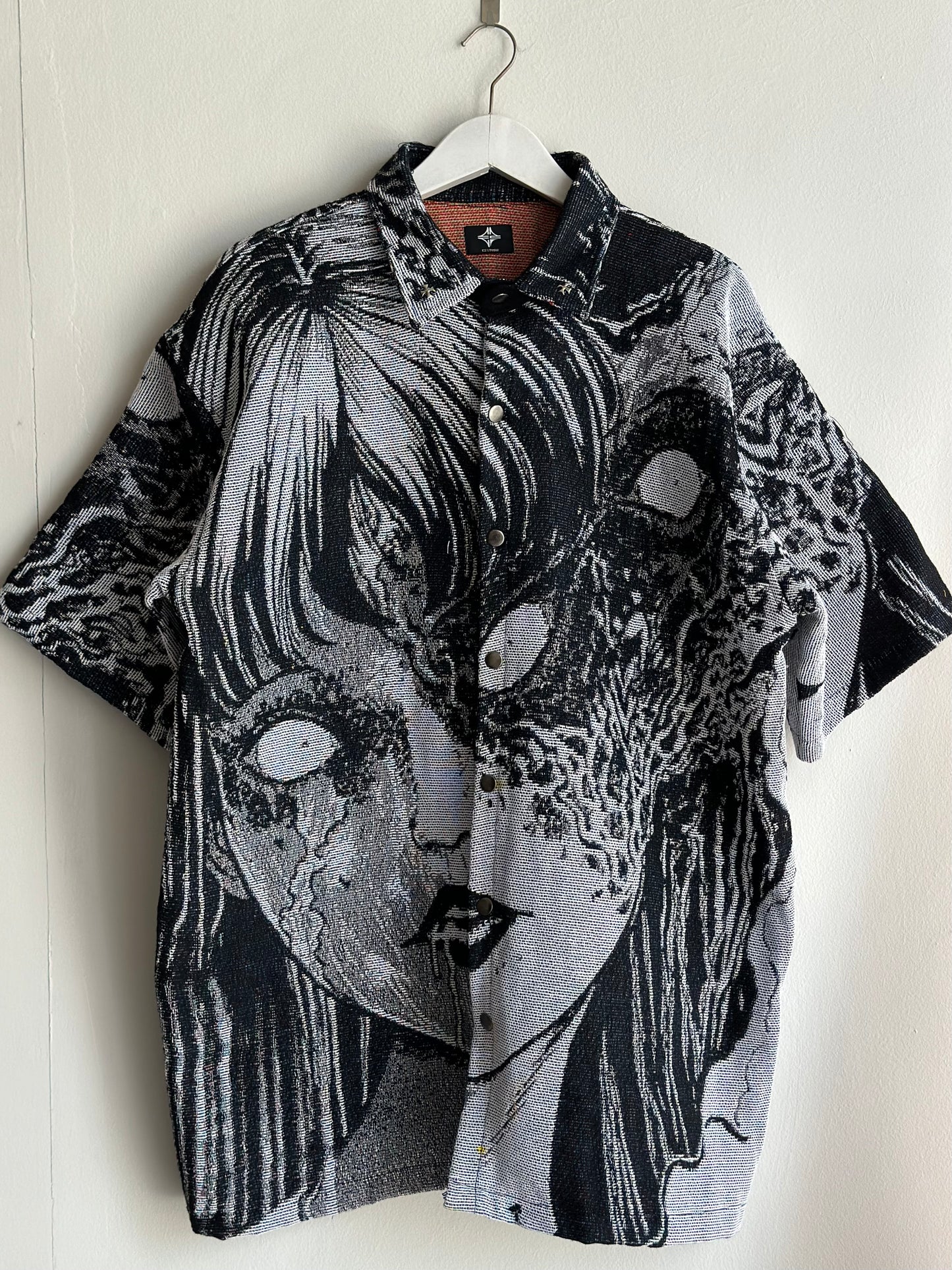 Broken Faces Button Snap Shirt
