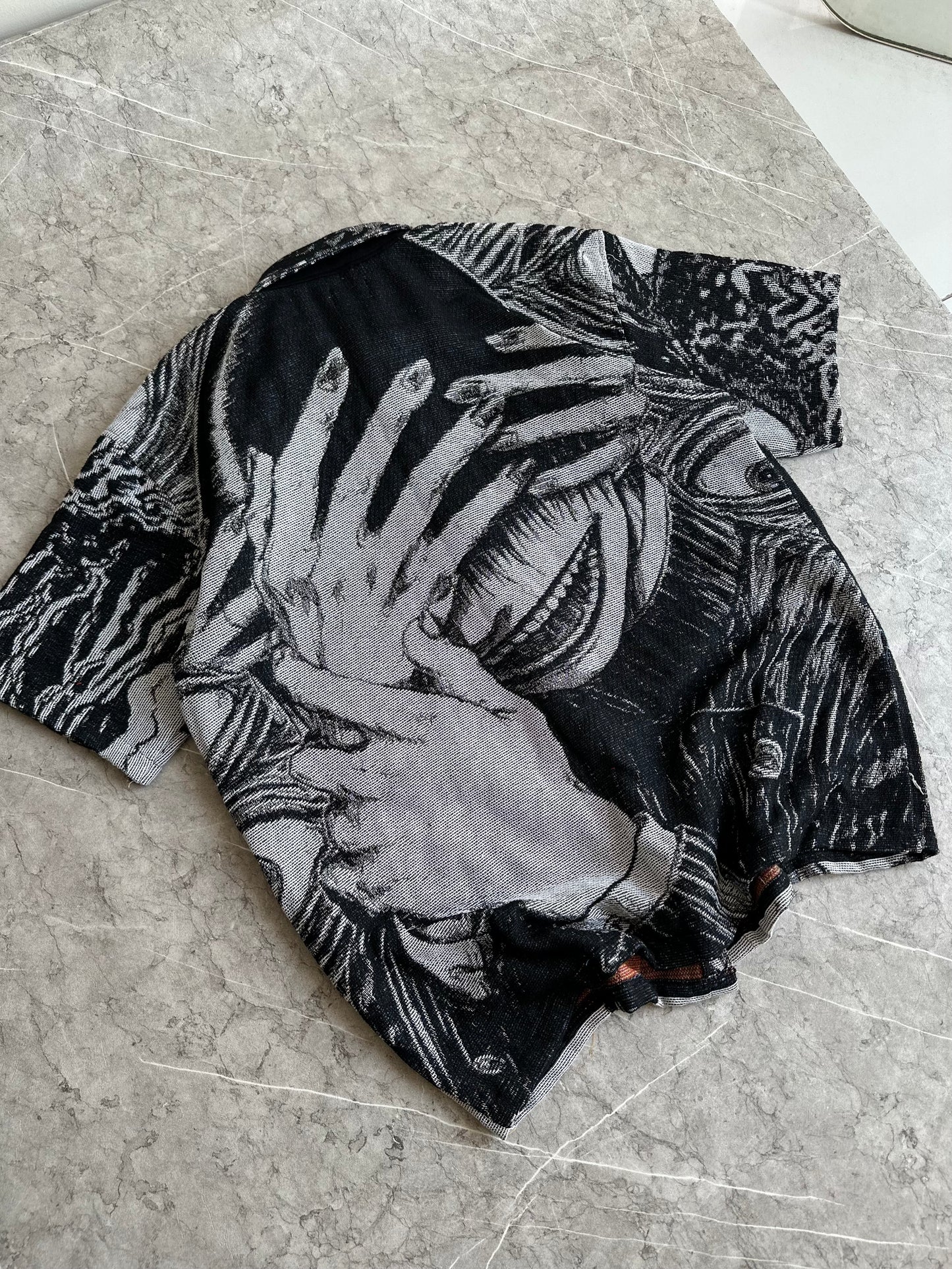 Broken Faces Button Snap Shirt