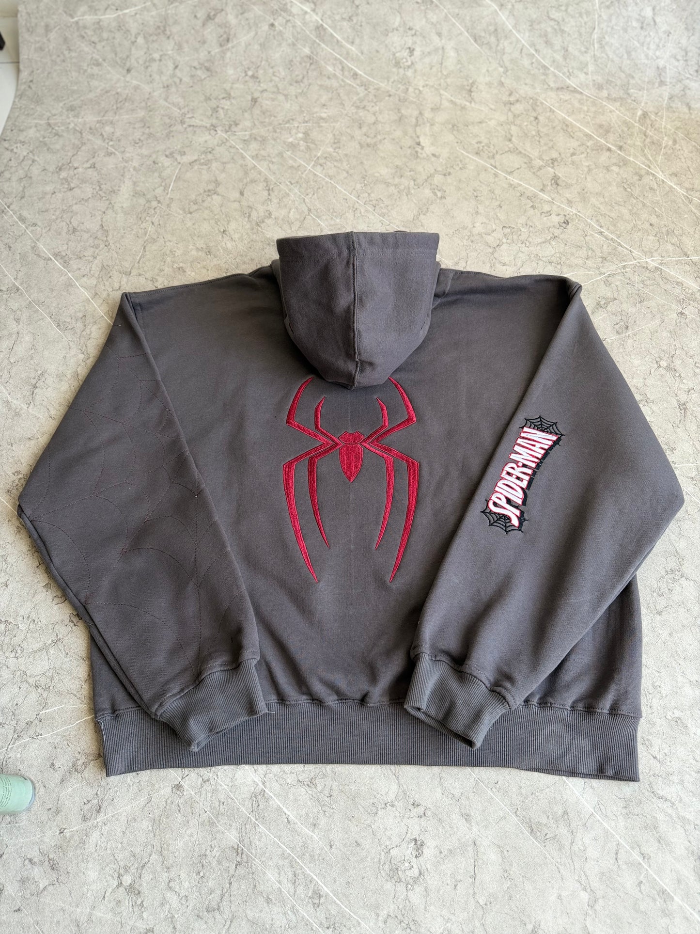 Cracked Spiderman Reworked Hoodie L-XL