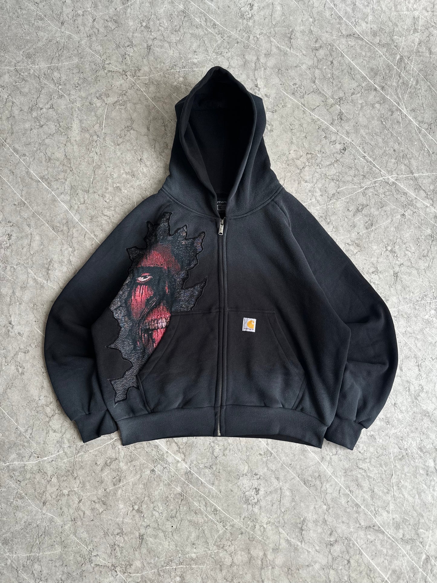 Wall Titan AOT Reworked Zip Carhartt Hoodie L-XL