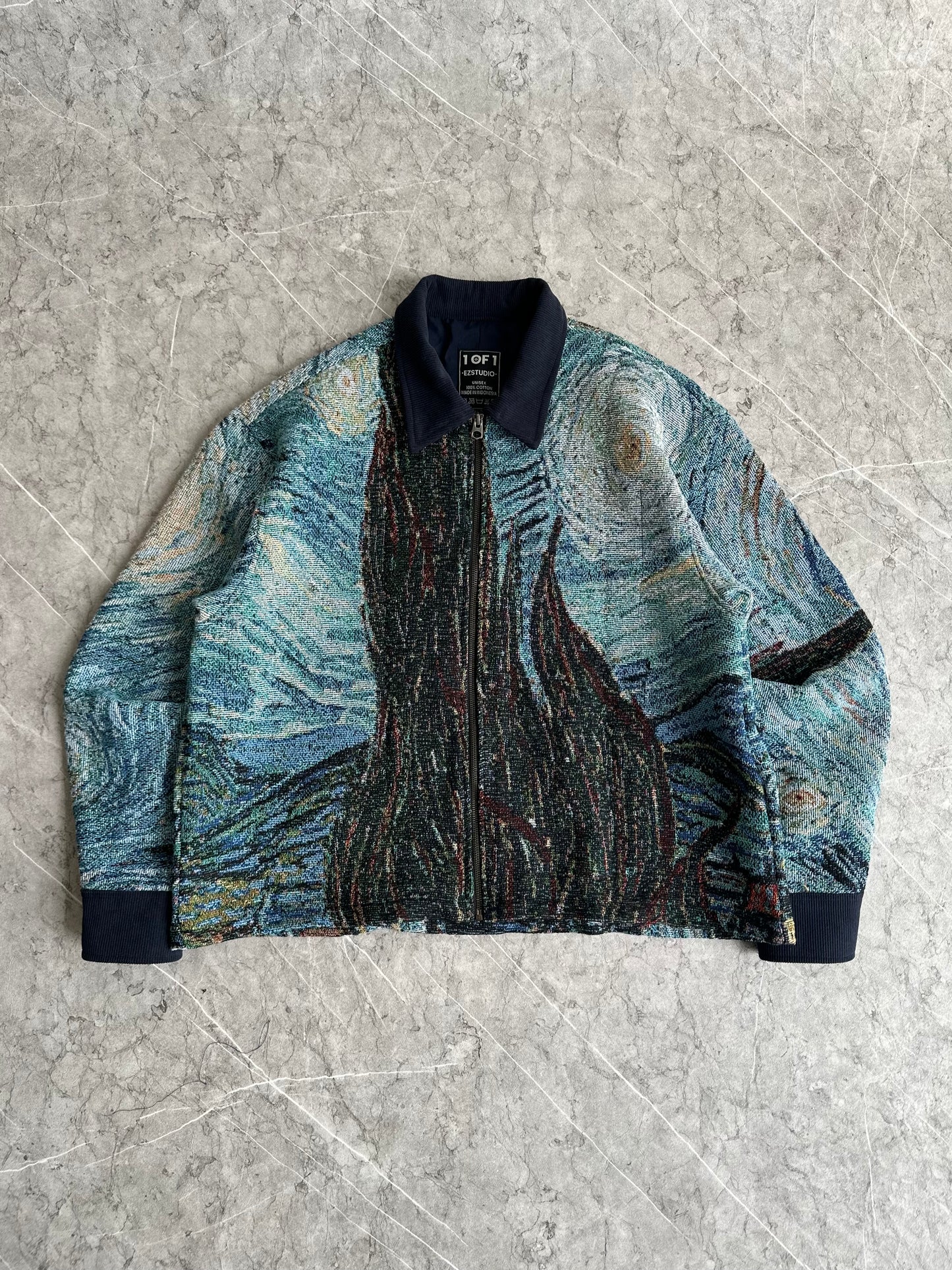 Starry Night by Van Gogh Work Jacket L