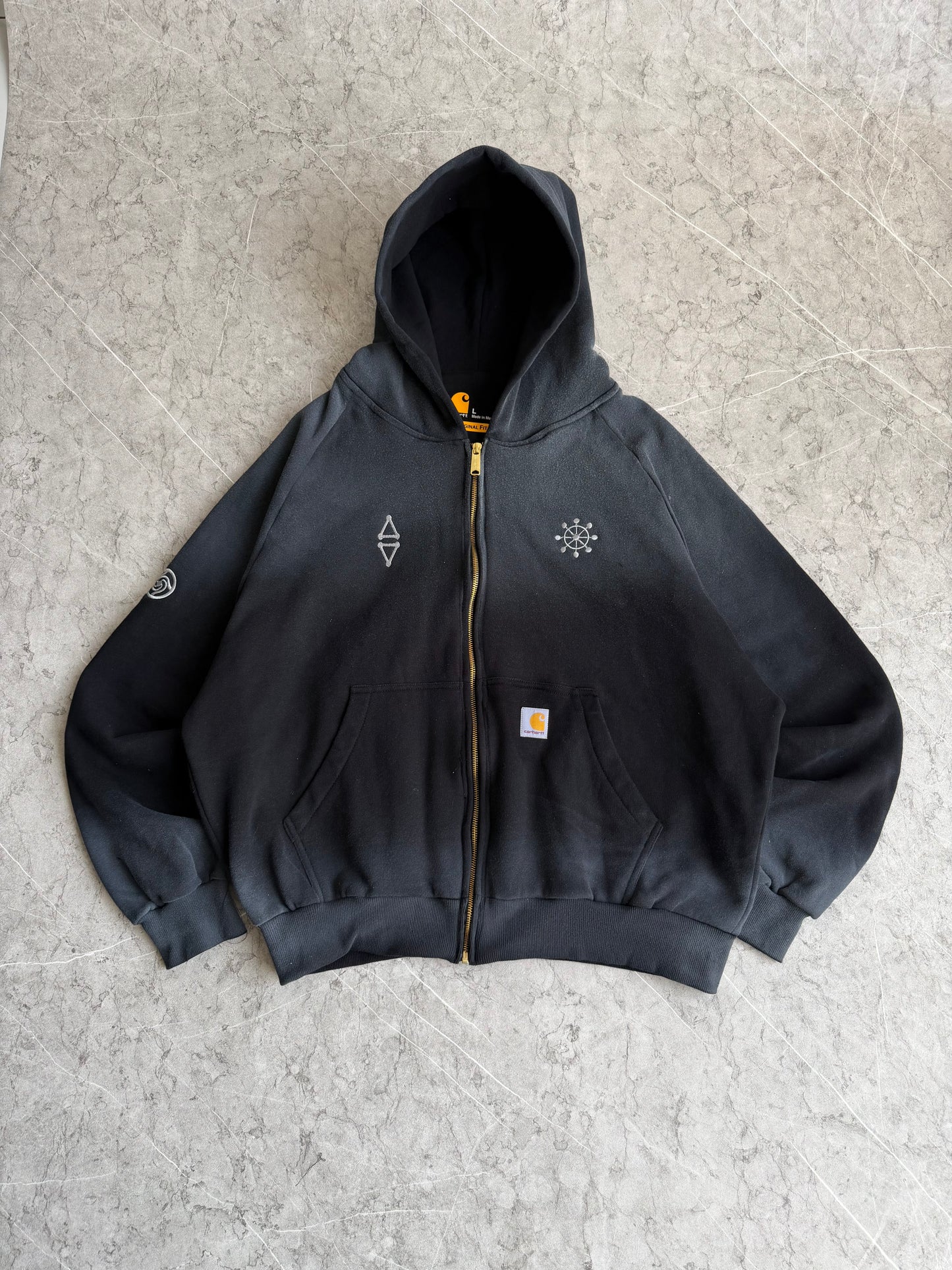Megumi Mahoraga Reworked Carhartt Zip Hoodie XL