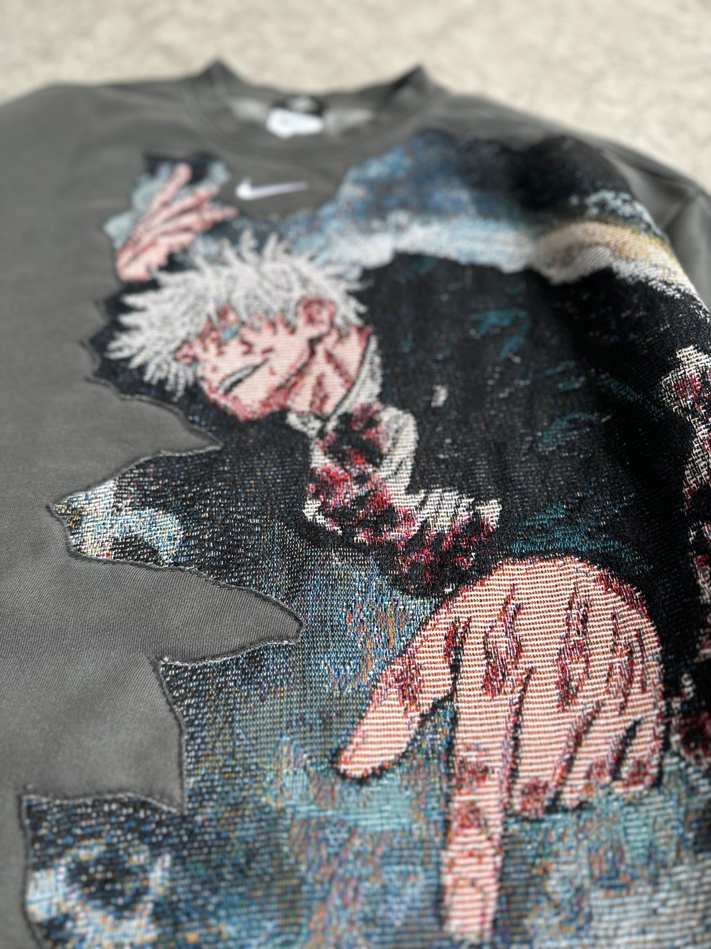 Battered Satoru Reworked Sweater L