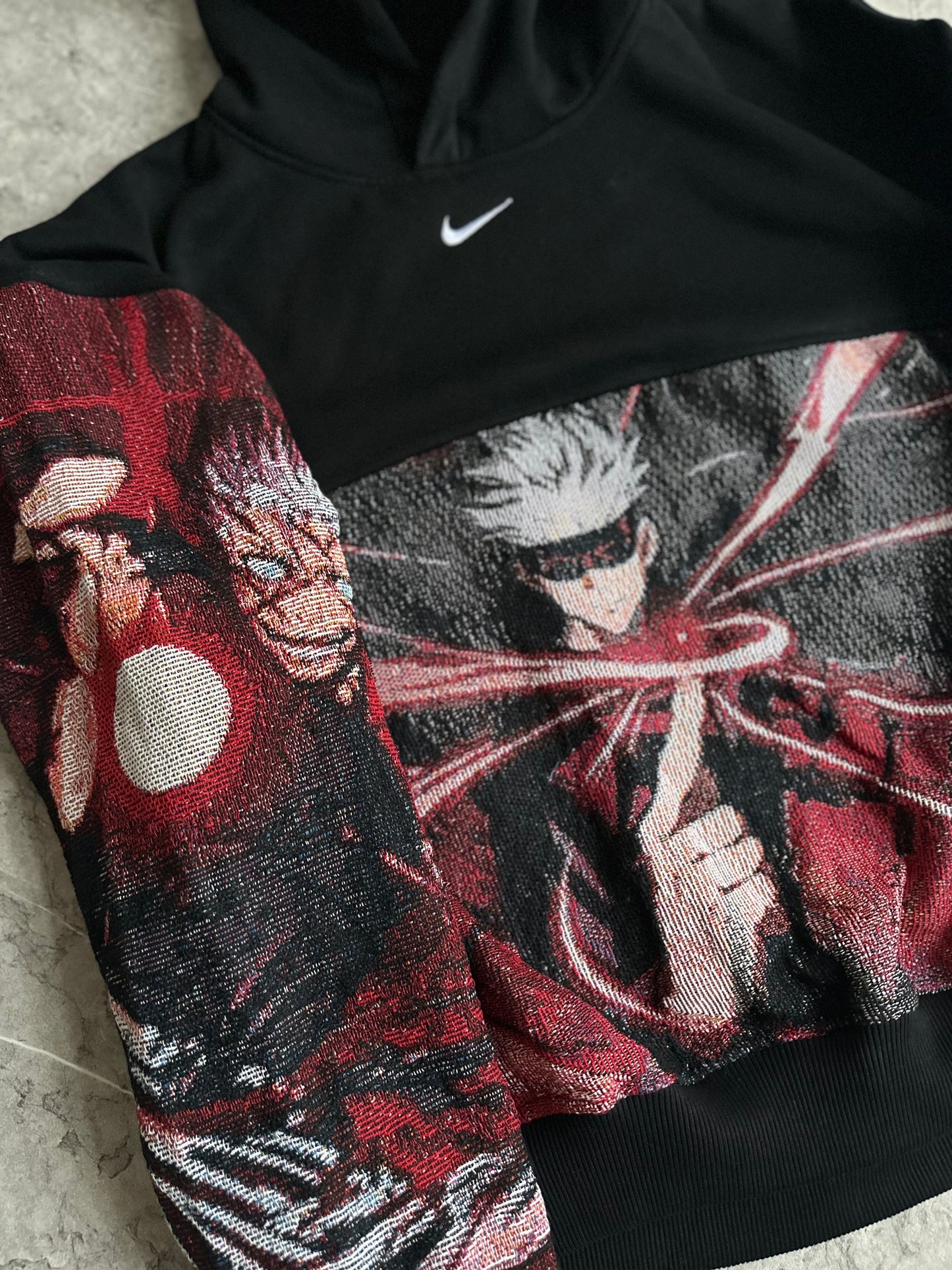 Domain Exp Satoru Reworked Hoodie Black XL