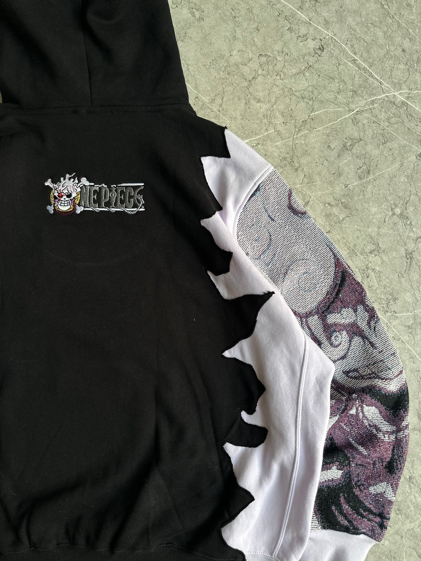 Luffy One Piece Ripped Hoodie XXL