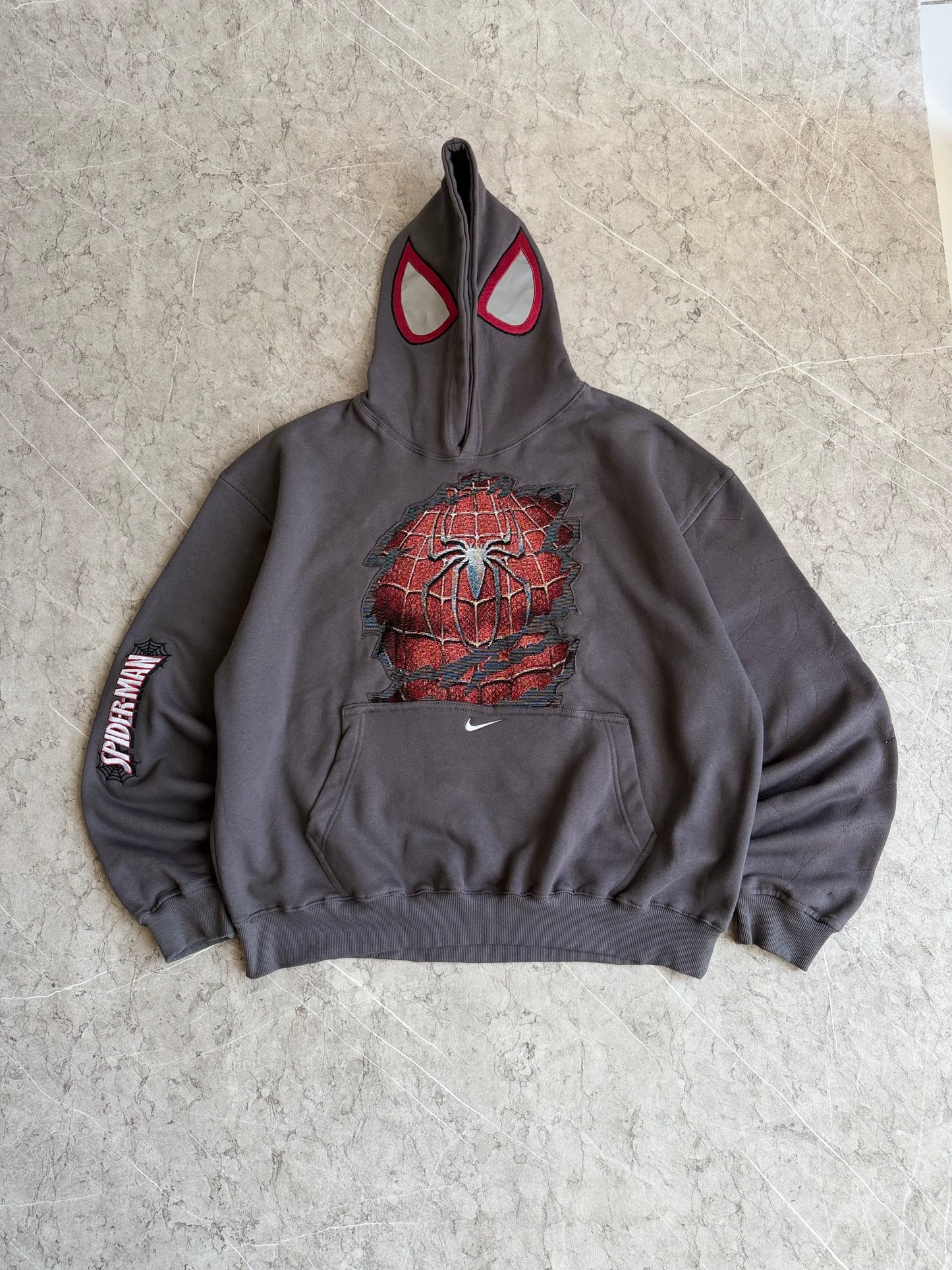 Cracked Spiderman Reworked Hoodie L-XL