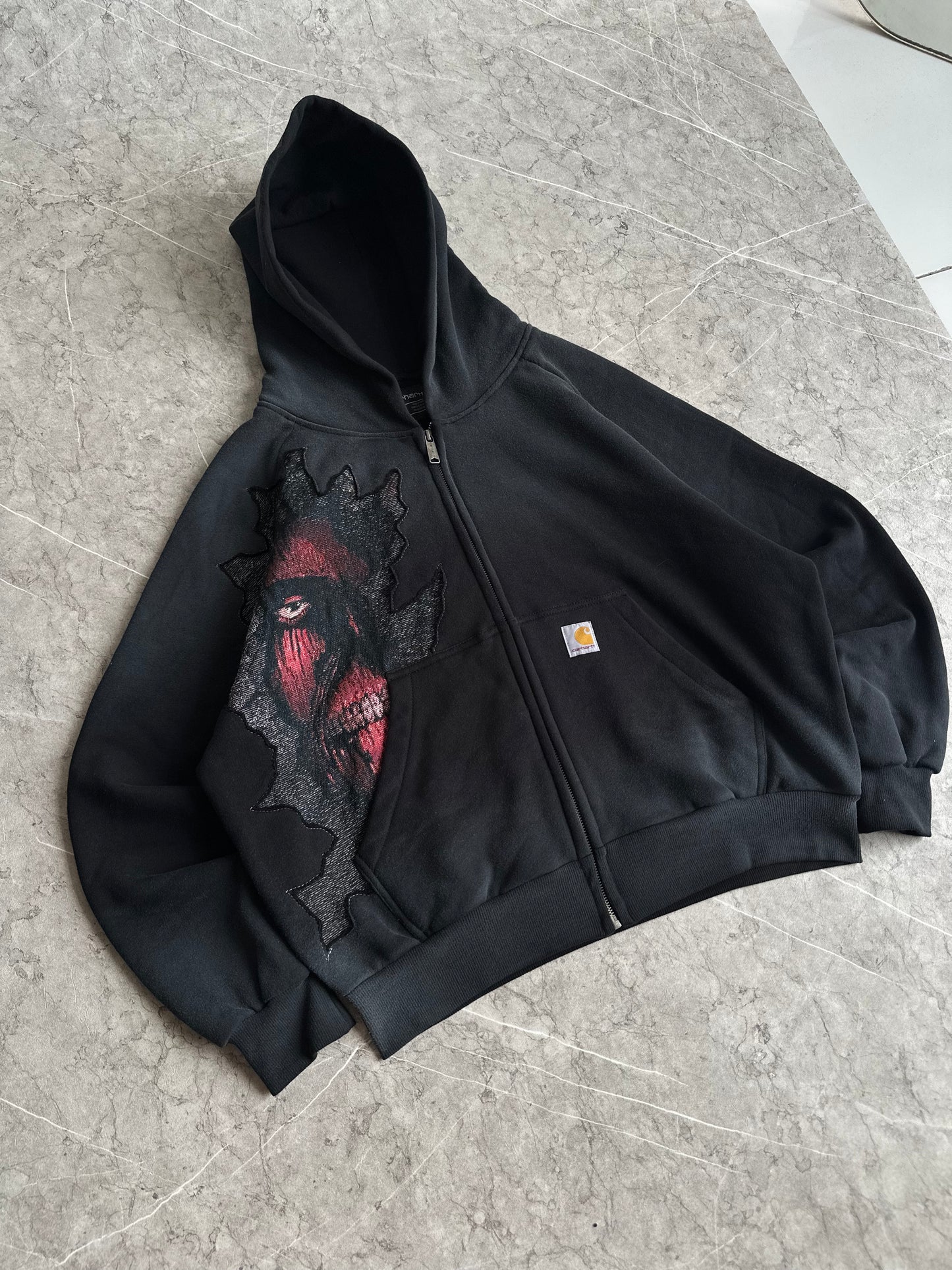 Wall Titan AOT Reworked Zip Carhartt Hoodie L-XL