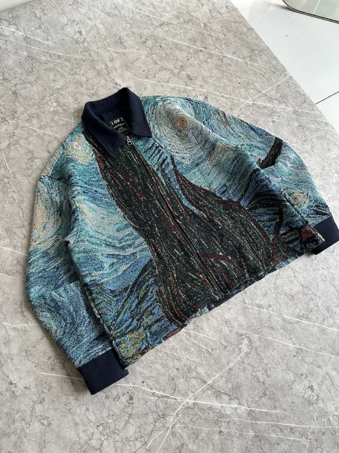 Starry Night by Van Gogh Work Jacket L