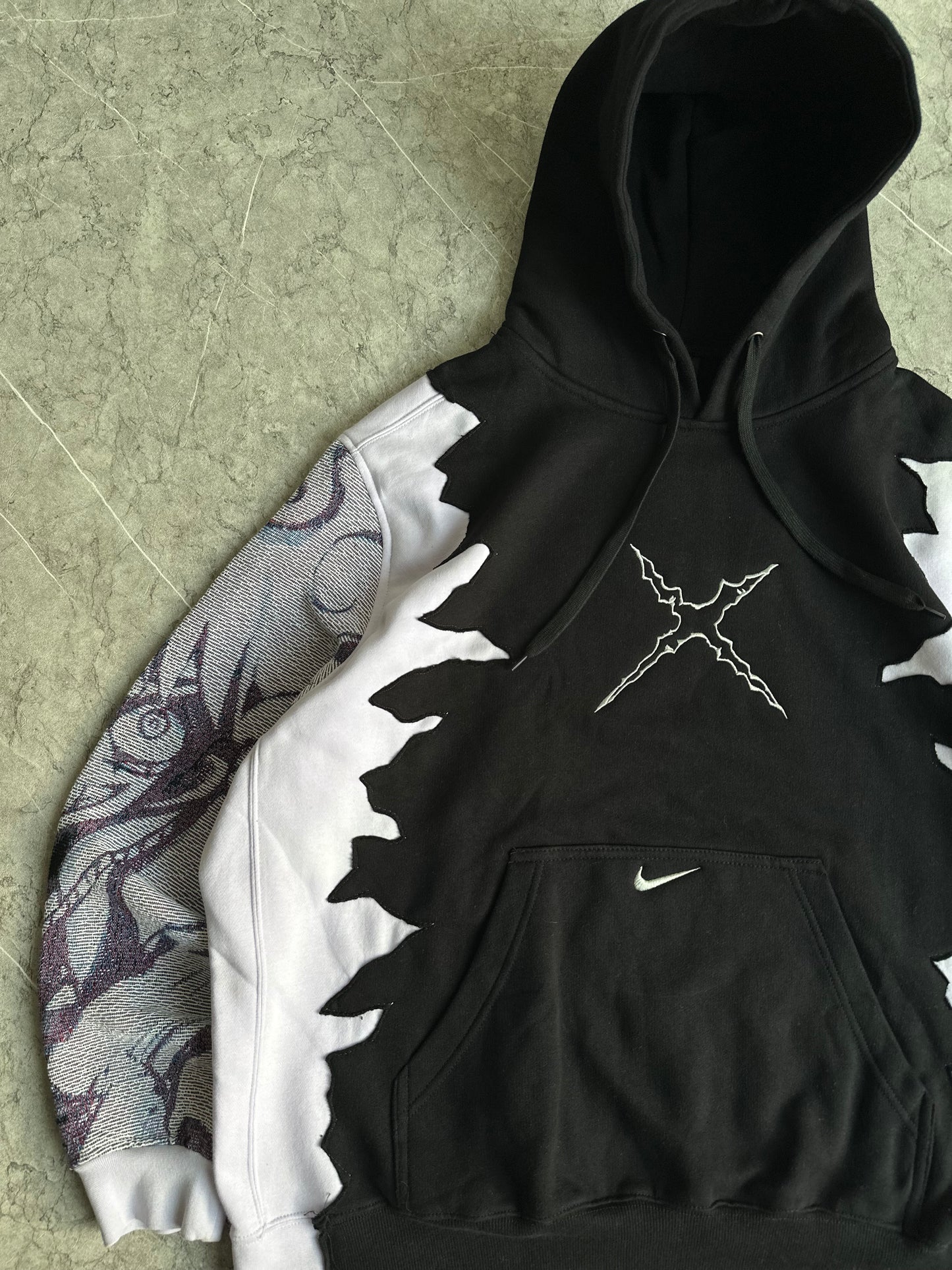 Luffy One Piece Ripped Hoodie XXL