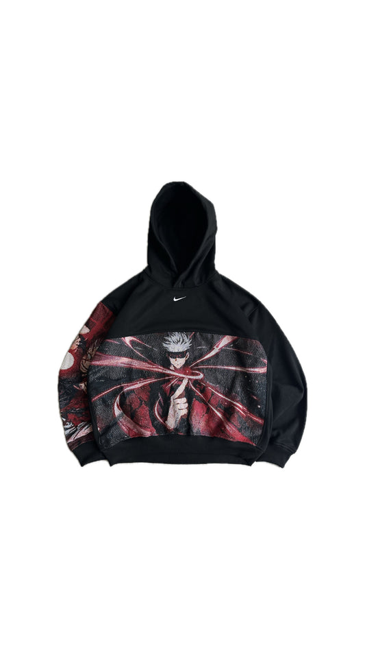 Domain Exp Satoru Reworked Hoodie Black XL