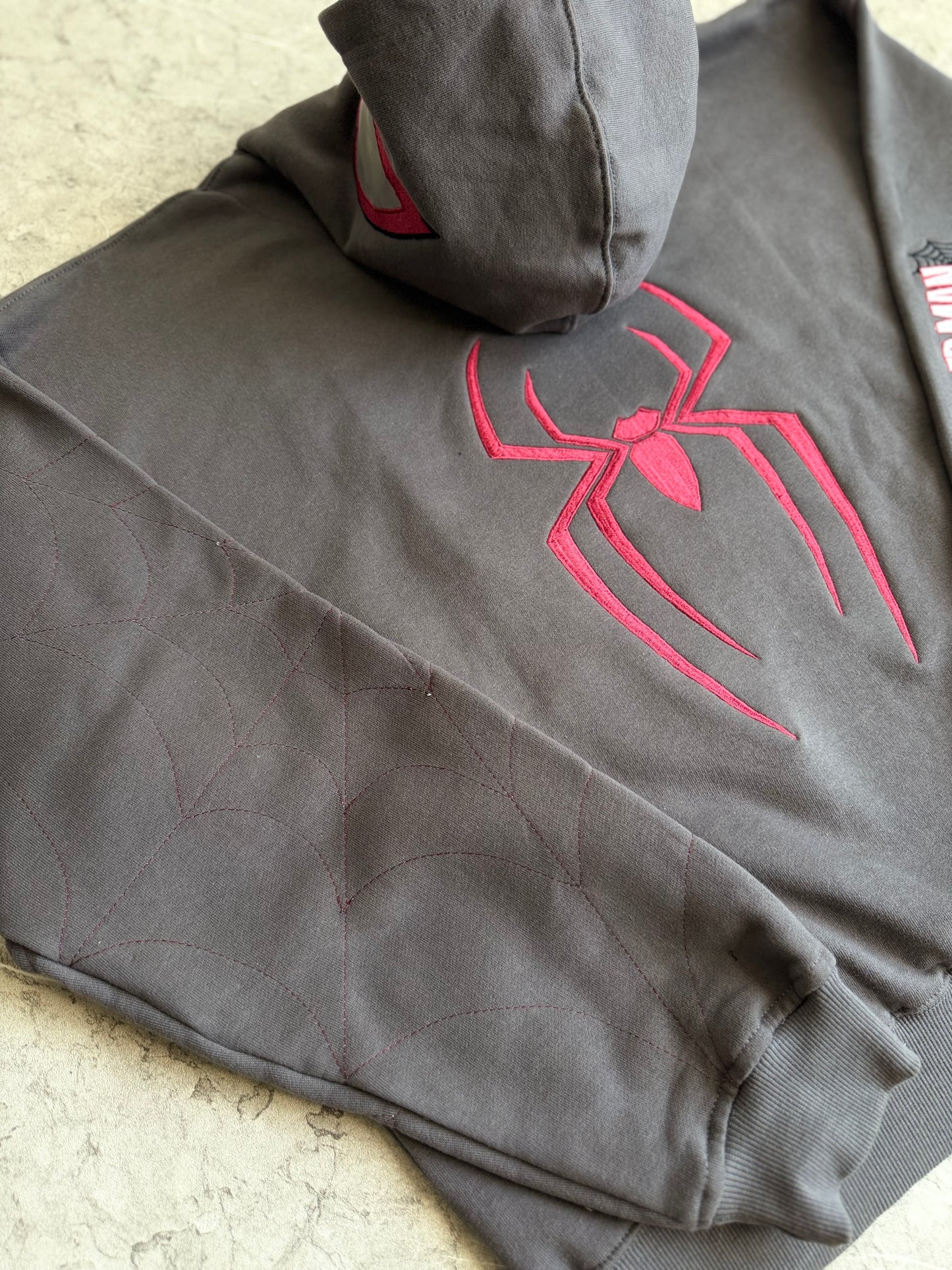 Cracked Spiderman Reworked Hoodie L-XL