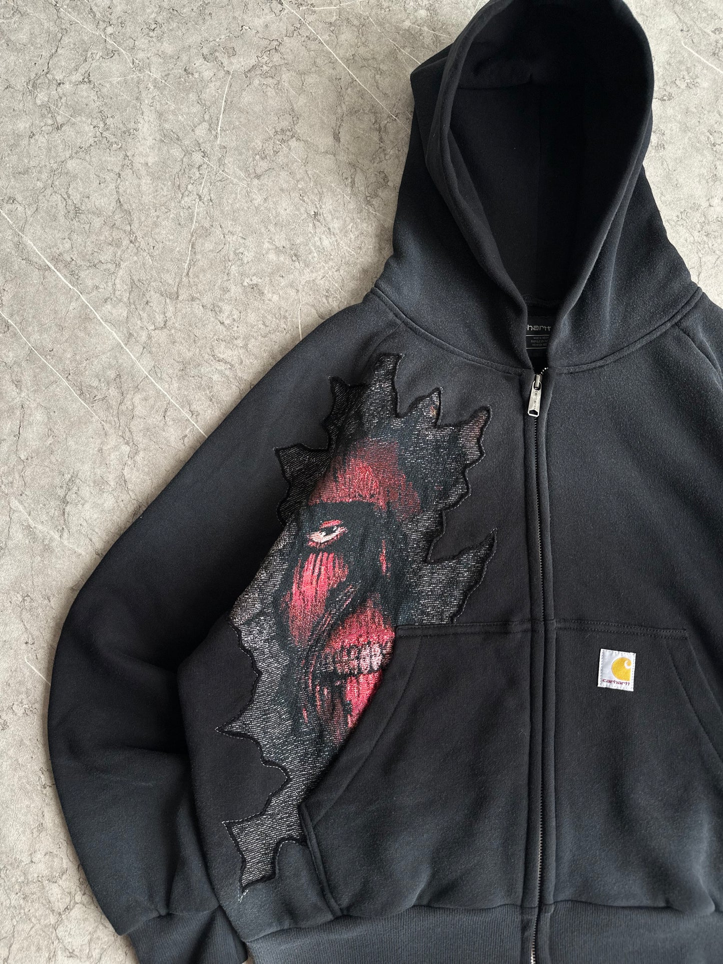 Wall Titan AOT Reworked Zip Carhartt Hoodie L-XL