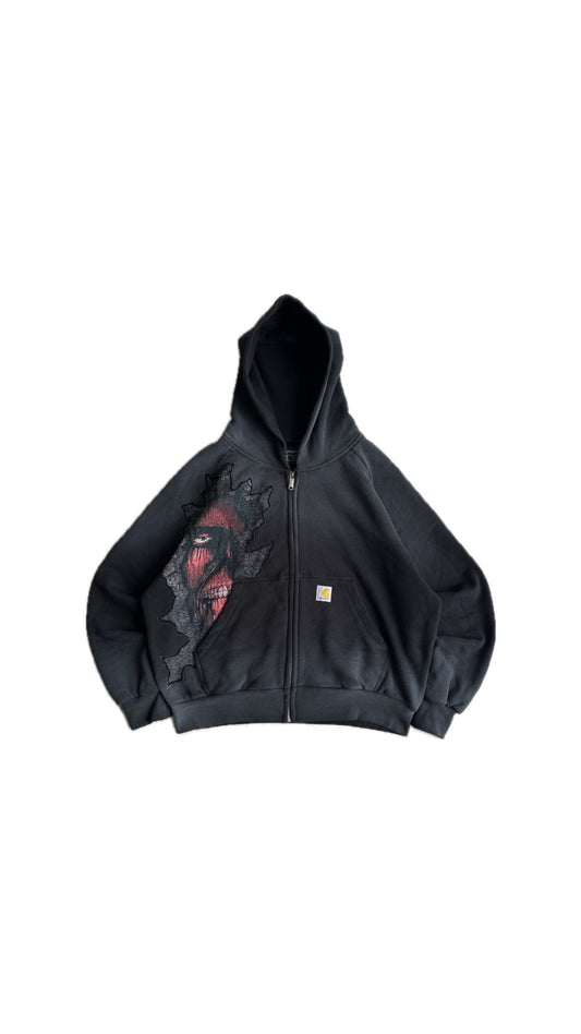 Wall Titan AOT Reworked Zip Carhartt Hoodie L-XL