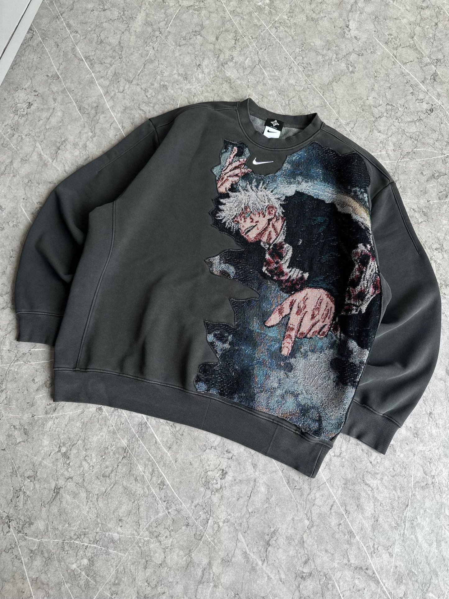 Battered Satoru Reworked Sweater L