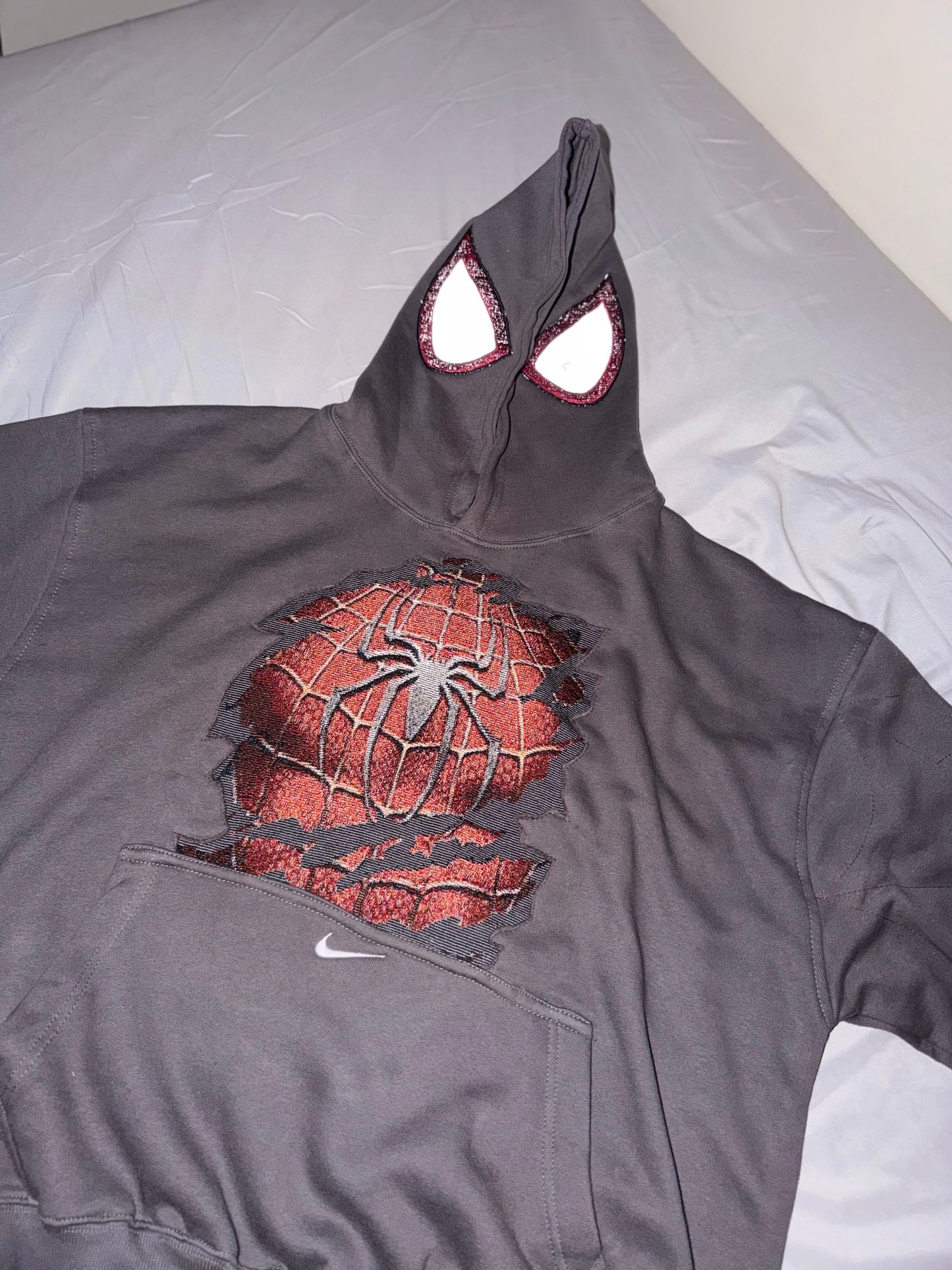 Cracked Spiderman Reworked Hoodie L-XL