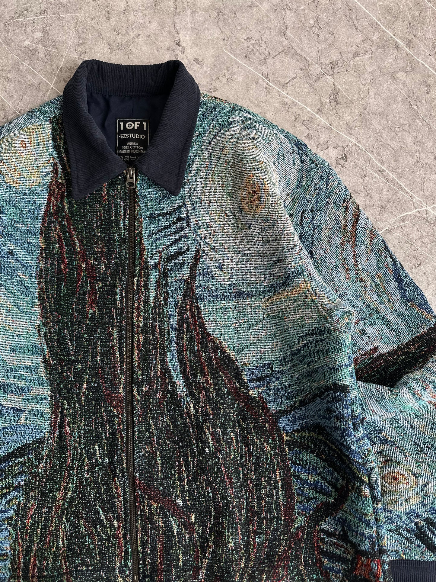Starry Night by Van Gogh Work Jacket L