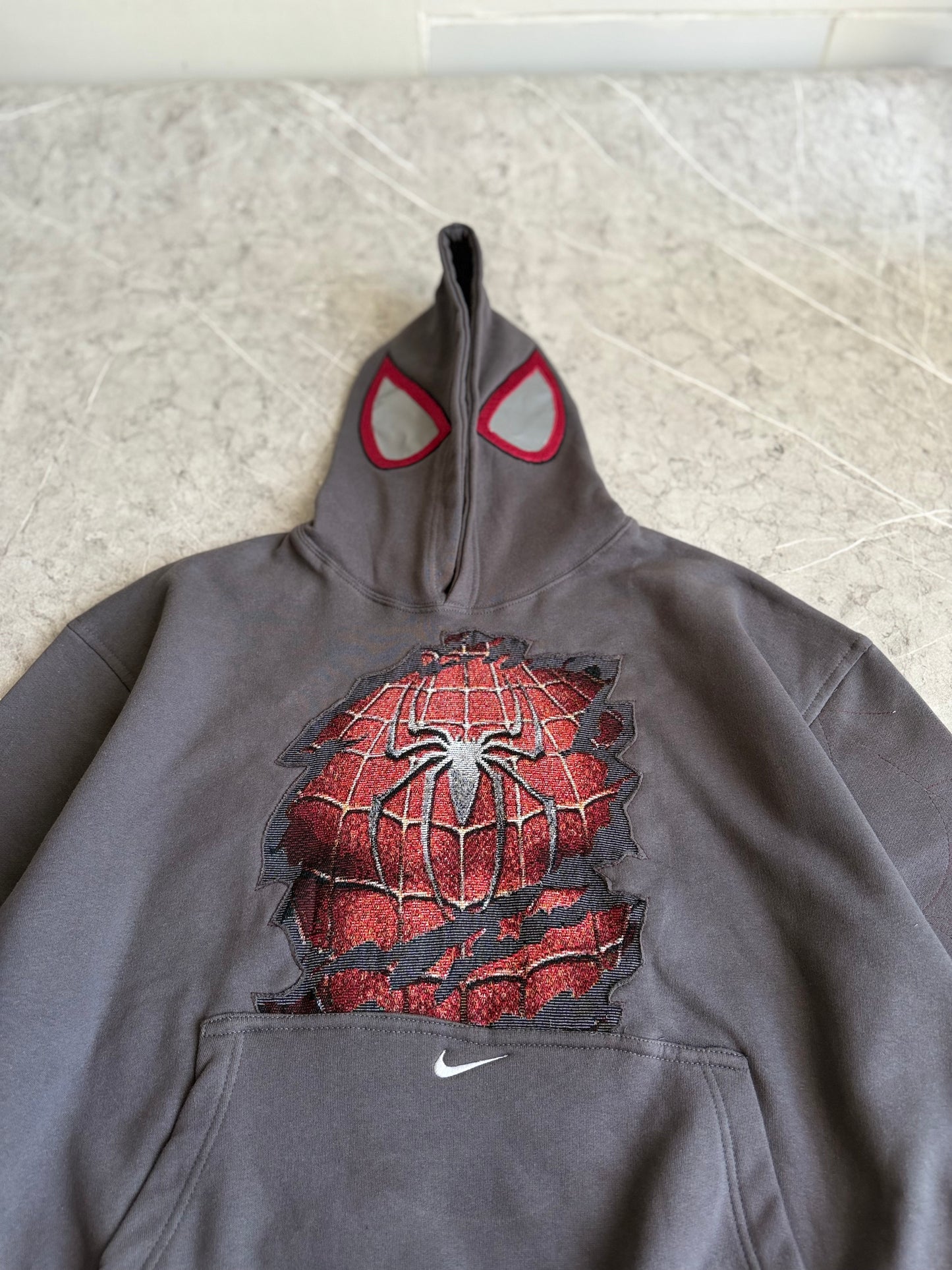 Cracked Spiderman Reworked Hoodie L-XL