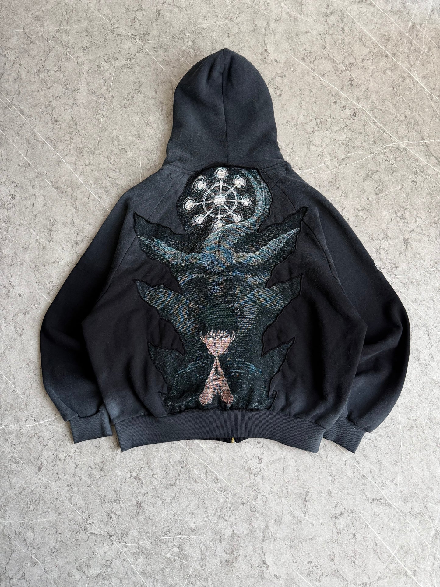 Megumi Mahoraga Reworked Carhartt Zip Hoodie XL