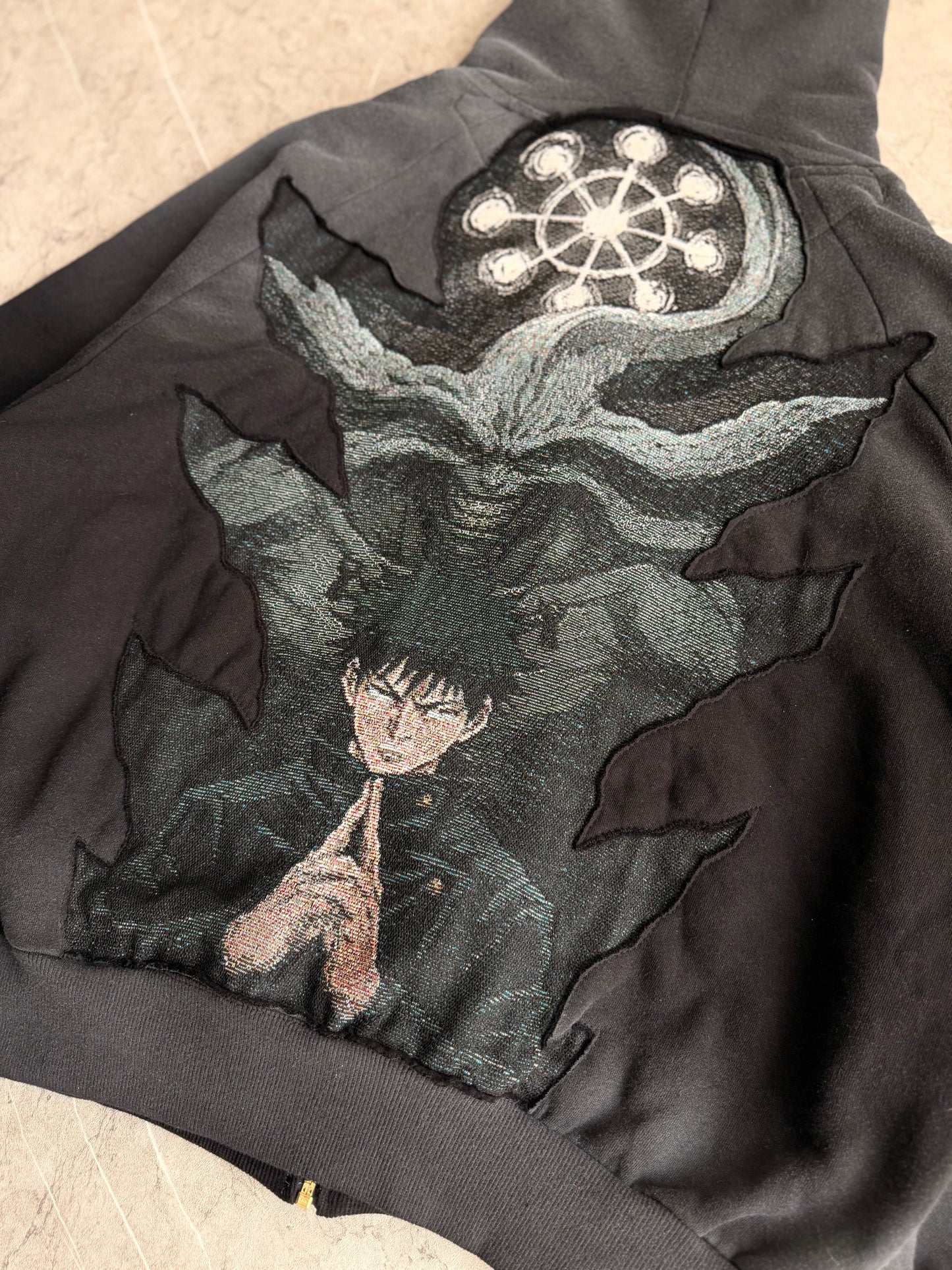 Megumi Mahoraga Reworked Carhartt Zip Hoodie XL