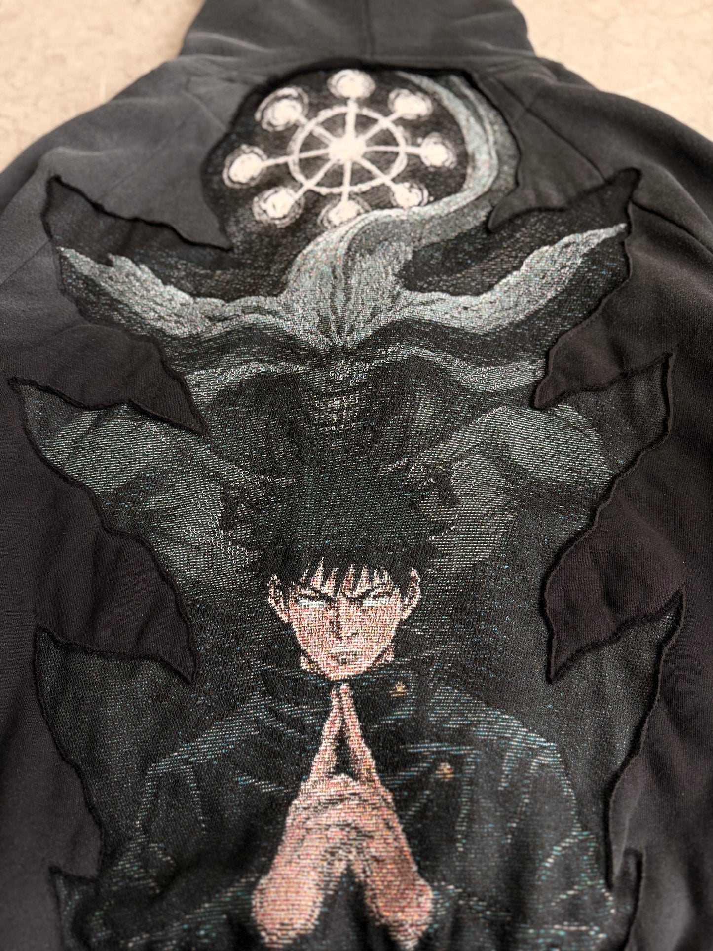 Megumi Mahoraga Reworked Carhartt Zip Hoodie XL
