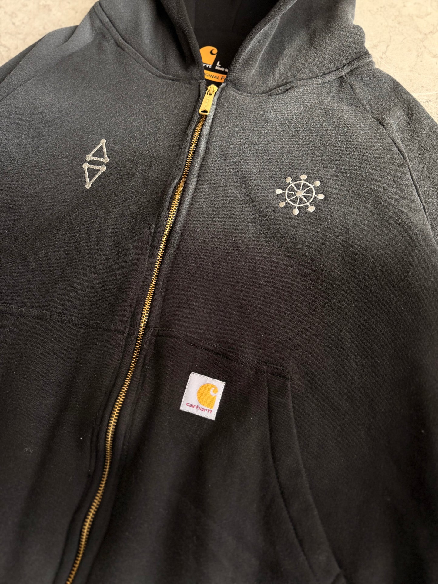 Megumi Mahoraga Reworked Carhartt Zip Hoodie XL