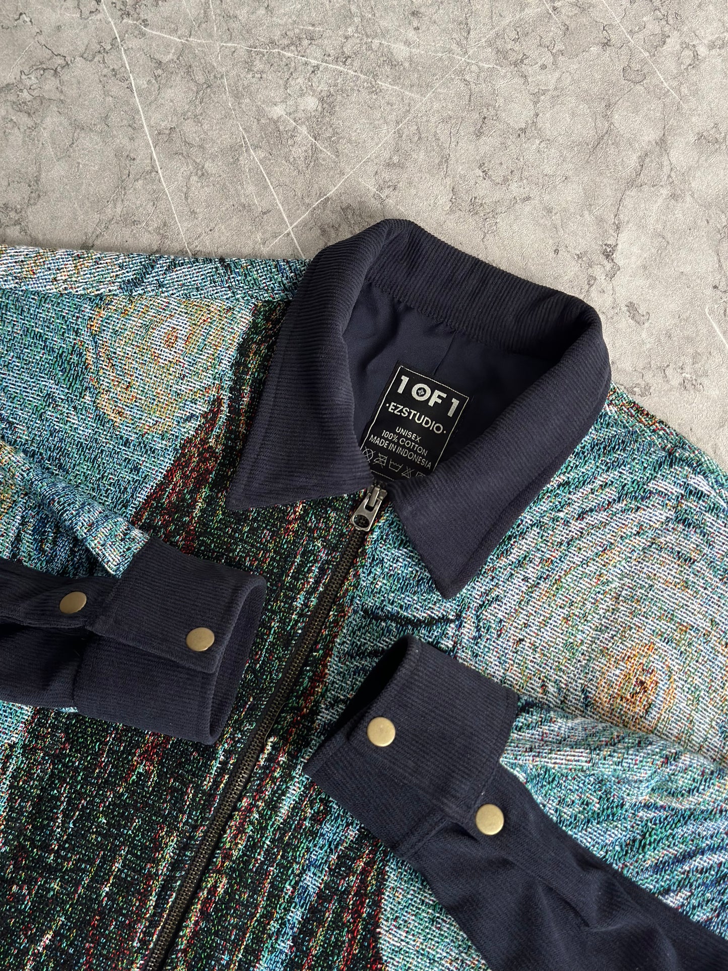 Starry Night by Van Gogh Work Jacket L
