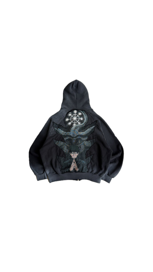 Megumi Mahoraga Reworked Carhartt Zip Hoodie XL