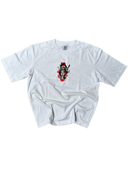 Itachi Uchiha Embroidery Tee White