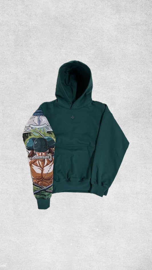 Roronoa Zoro 'One Piece' Hoodie Reworked by ezstudio